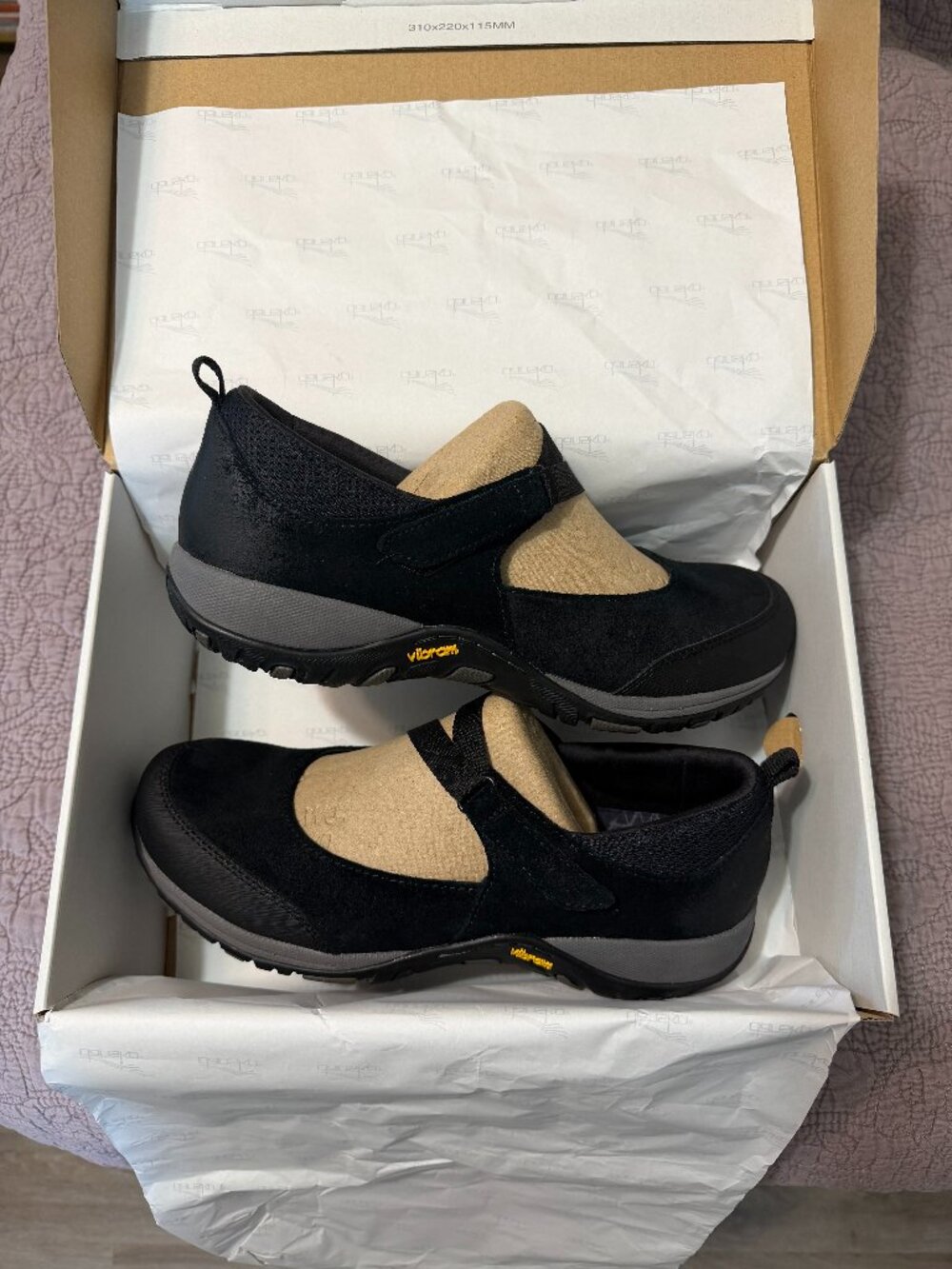 Dansko Primrose Black Burnished Suede Mary Jane 9.5/40